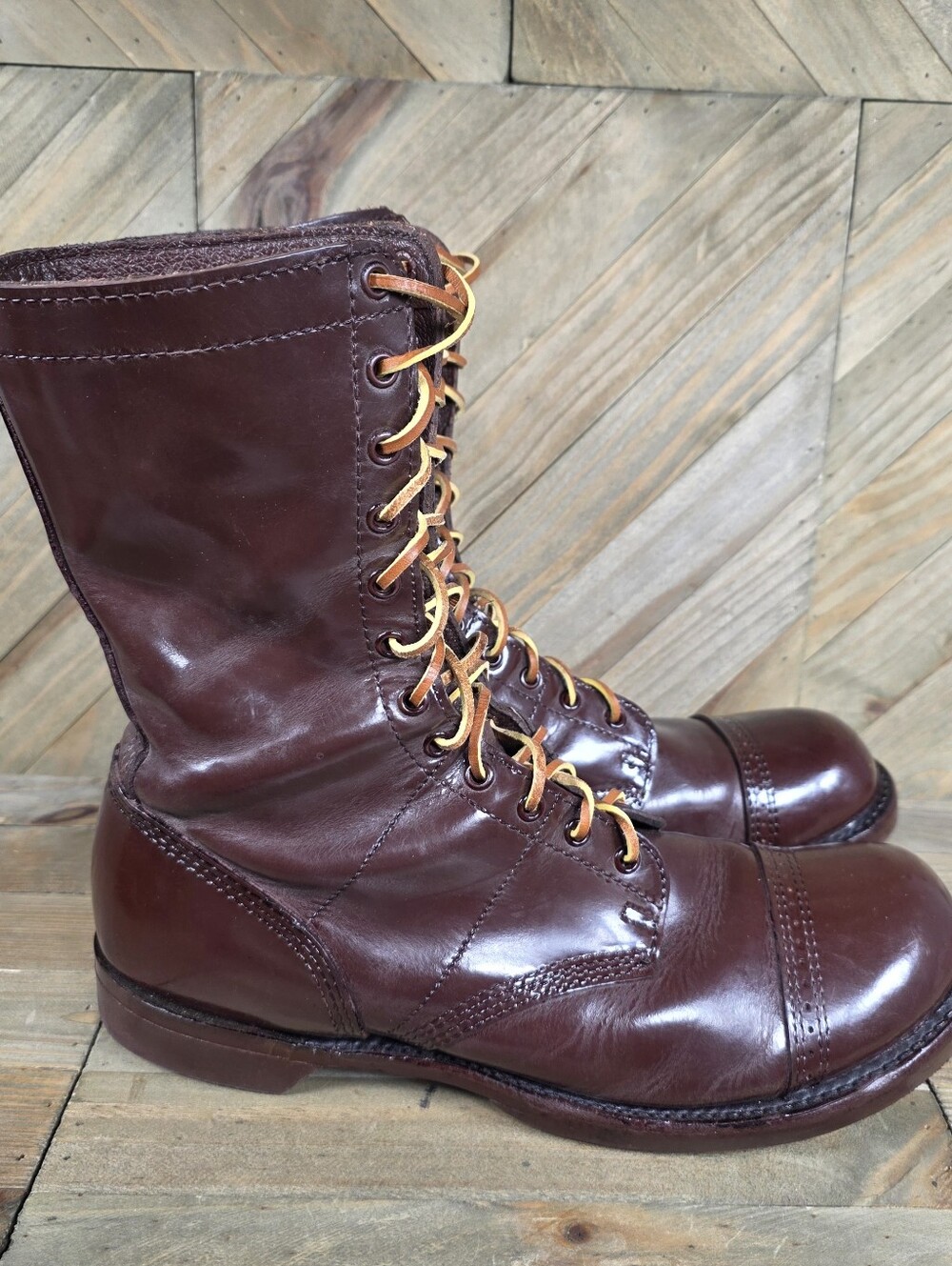 Corcoran CV1511 Historic Brown Mens 10" Military Leather Jumps Boots Size 12 D